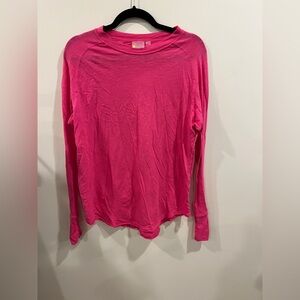 Zella Long Sleeve Pink Shirt Size XS